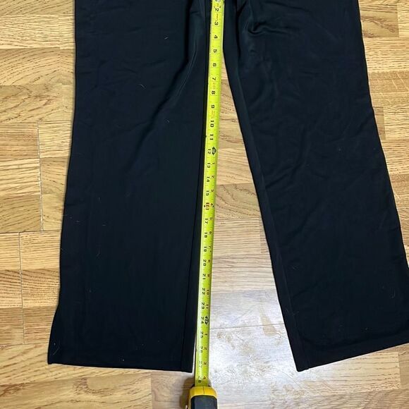 Black Label by Chico's Stretchable Wide Leg Pants Women's Legging Size Medium - Picture 5 of 10